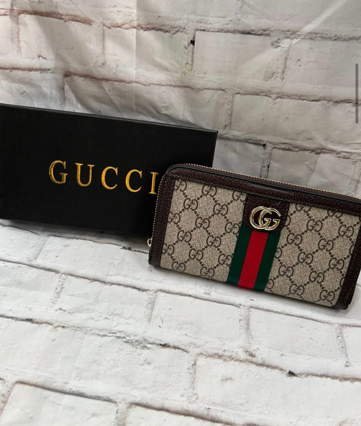 GG Inspired Wallet - Brown