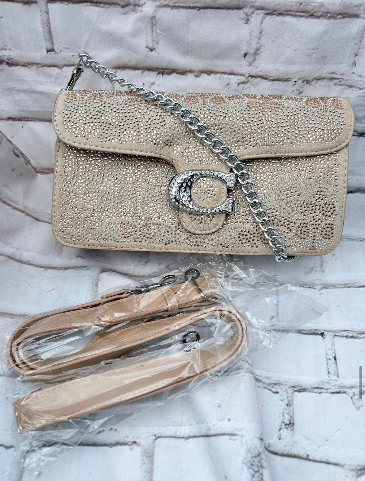 Rhinestone Beauty - Beige